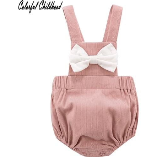 Sleeveless Newborn Bodysuit With Bows Infant Baby Girl Sweet Kids Children Twin Toddler Baby Clothes onesie body dziewczynka