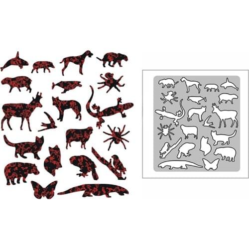 New Shark Octopus Spider Panel 2021 Metal Cutting Dies for DIY Scrapbooking and Card Making Embossing Craft Decorative No Stamps