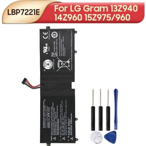 Original Replacement Laptop Battery LBP7221E LBG722VH For LG Gram 13Z940 14Z960 15Z975/960 4495mAh