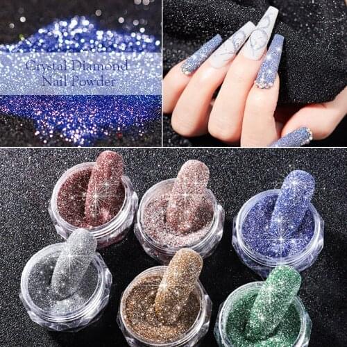Reflected Glitter Powder Shiny Galaxy Effect Powder Decoration Glitter Powder Dust For Nail Art Manicure