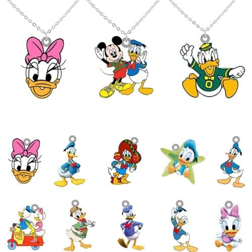 Disney Mickey Mouse And Donald Duck Necklace Fashion Good Friend Necklace Disney Animation Element Friend Necklace