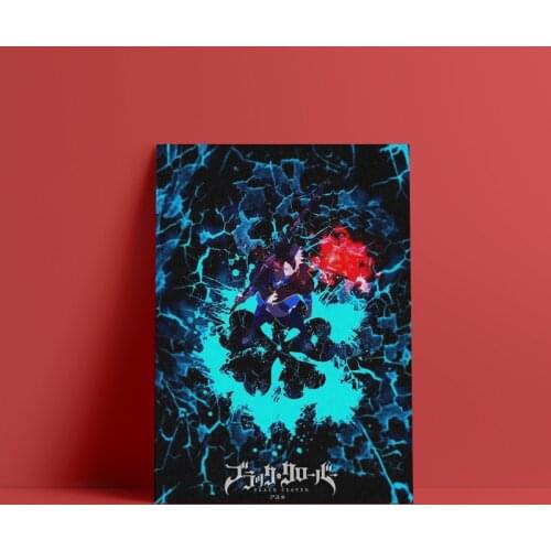 Home Decor Poster Black Clover Wall Art Canvas Prints Japanese Anime Role Painting Pictures For Living Room Modular No Framework