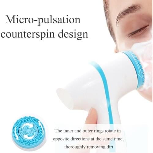 Facial Cleansing Brush Rotating Facial Spa System Cleansing Brush Sonic Nu FaceGalvanica Deeply Clean and Remove Blackheads