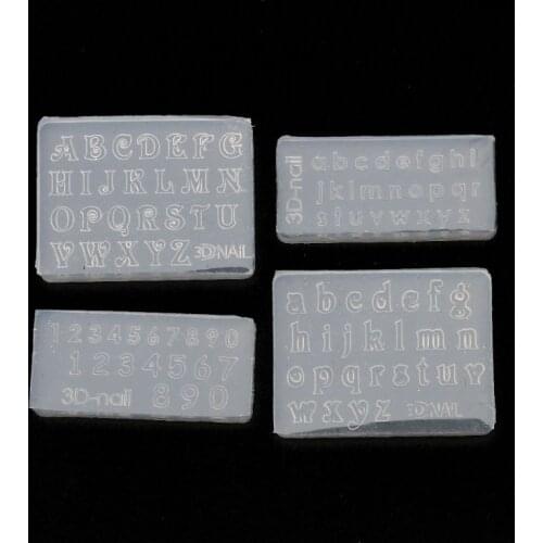 Numbers Letters Pendant Resin Silicone Mold Jewelry Making Tools Nail Art Crafts Dried Flower Resin Decorative DIY Hand Crafts