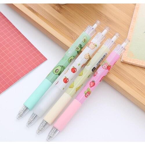 Creative Fruit Kawaii Press Gel Pen Office Supplies Sign Pen