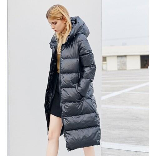 Jacket Winter Women Down Coat Female Thick 20% White Duck Down Jacket Womens Long Coats Warm Hooded Clothes 277Y044044