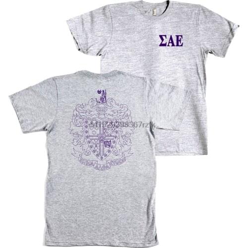 Sigma Alpha Epsilon Fraternity Bella + Canvas Shirt SAE Coat of Arms - NEW