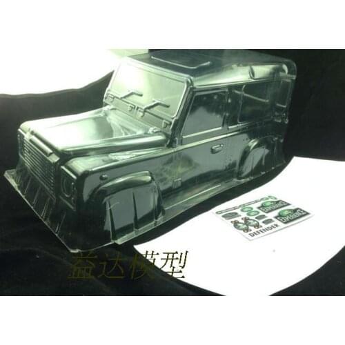 1/10 RC Axial clear pick up Body wheelbase 313mm for 1/10 RC Crawler Axial Wrangler D90 Lannd rover feender