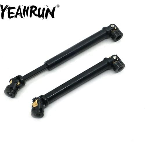 YEAHRUN 1/2Pcs Steel 90/100/110mm Transmission Drive Shaft for Axial SCX10 1/10 RC Crawler Car Upgrade Parts