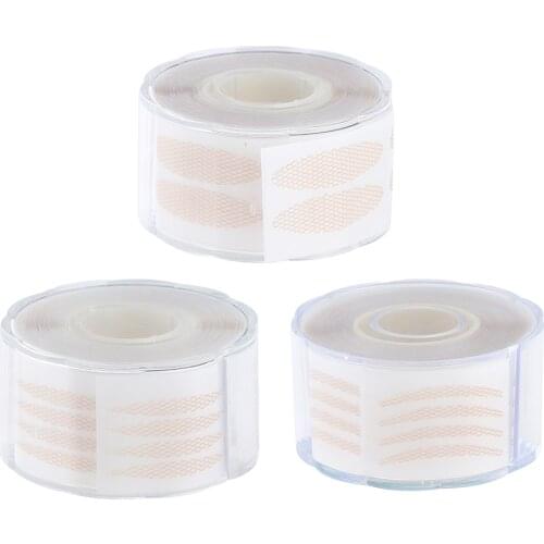 1 Roll/220 Pairs Breathable One-sided Sticky Double Eyelid Tapes Paste Stickers for Single, Hooded, Droopy, Mono-eyelids