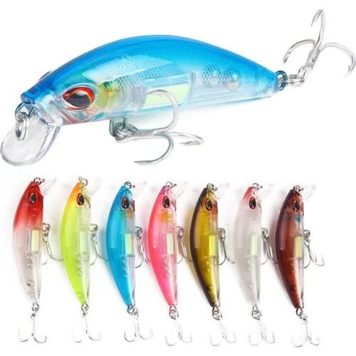 1pcs Sinking Minnow Fixed Weight Fishing Lure 70mm 11G Wobbler Armed With Hook Shore Rock Trout Bait Tackle Fishing Accessories