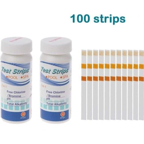 3 in 1 Swimming Pool SPA Hot Tub Water PH Chlorine Hardness Test 50 Paper Strip