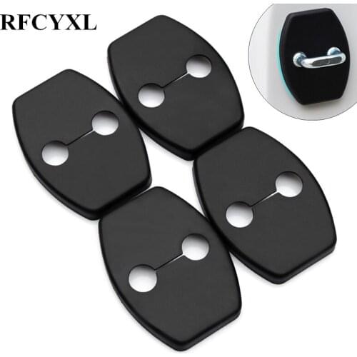 4pcs Car Door Lock Buckle Cover For Toyota Corolla Special Modified Lock Cover Car Styling Stickers Auto Accessories