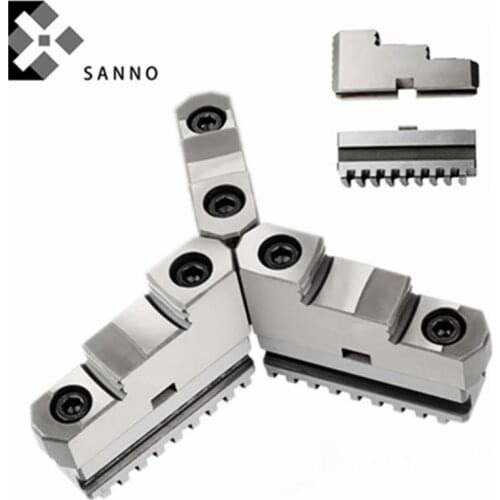 400 C type universal scroll hard jaws movable active claw 3 jaw self centering lathe chuck for cnc lathe machine