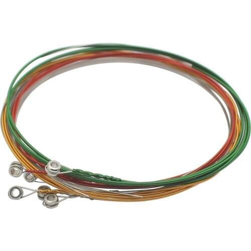 6pcs Copper Alloy Electric Guitar String Guitars Part Accessories Colorful