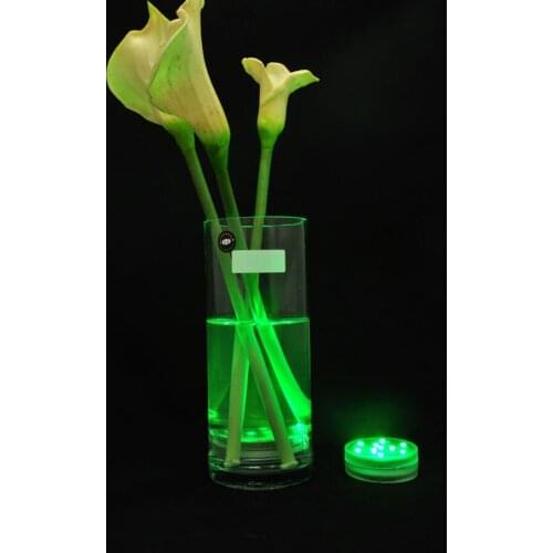 Free shipping 12pcs/lot LED RGB SUBMERSIBLE Wedding Party Decorations Tea Light Vases Base Floralytes remote wedding favor