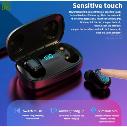 Wireless Bluetooth Headphones Wireless headphon Earphone HiFi Stereo Bass Sport Headset Earbuds With Mic HD Call Noice Reduction