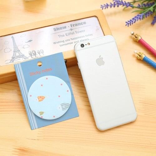 DL Korean creative stationery lovable circular can be tearing note this convenience paste small fresh and profiled N Post Wholes