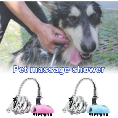 Multifunctional Dog Cat Bath Shower Sprayer Washing Cleaner Massage Dog Shampoo Shower Hose Pet Bathing Tool In Stock