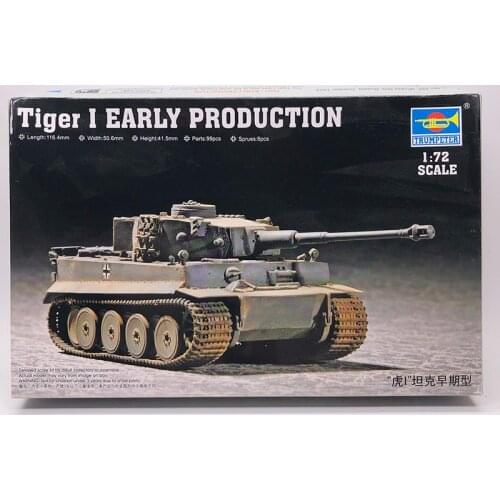1:72 World War Ii German Tiger 1 Tank Early Type Military Assembly Model Military Vehicle Armoured Chariot 07242