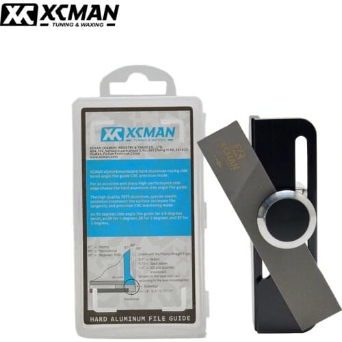XCMAN Alpine Ski Snowboard Hard Aluminum Racing Side Bevel Angle File Guide CNC made With Clamp Device and File