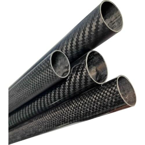 Multi-size carbon fiber oval tube Twill plain Glossy Matte carbon fiber tube UAV accessories 2.5 * 2 * 100cm