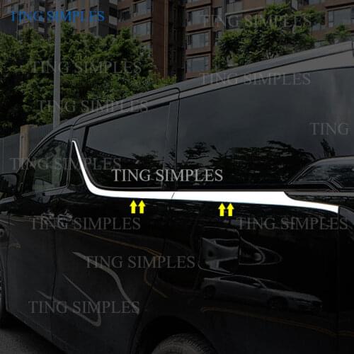 Suitable forToyota Alphard Vellfire 30 series 2015 2016 2017 2018 2019 stainless steel window decoration strip accessories