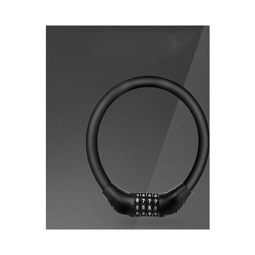 Anti-theft Bicycle Locker 4-digit Password Locker Mountain Bike Padlock Portable Safety Wheel Locker for Bicycle A1-C0008