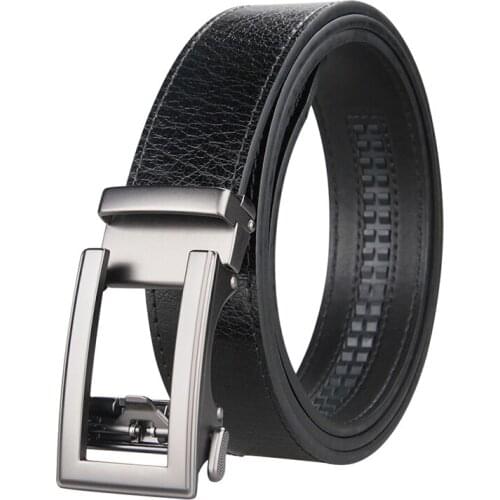 Famous Brand Belt Men Top Quality Genuine Luxury Leather Belts for Men Strap Male Metal Automatic Buckle 3.5cm Golf Belt