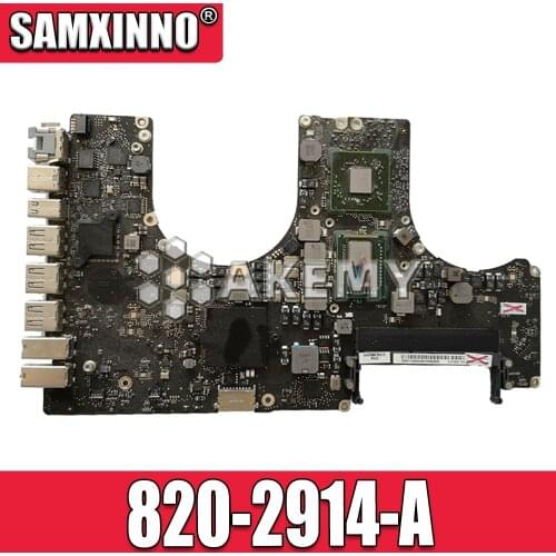 Tested A1297 Motherboard for MacBook Pro 17" 2009 2010 A1297 Logic Board 2.53GHz 820-2849-A 661-5472 2011 2.2GHz 820-2914-B