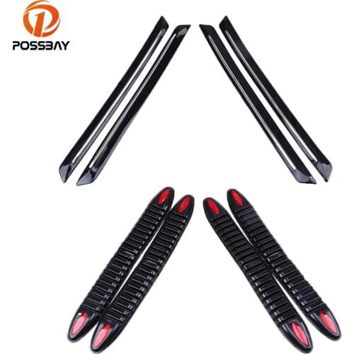POSSBAY Universal Car SUV Edge Safety Door Bumper Guard Protector Trim Sticker Car Body Bumper Guard Anti-Collision Bar