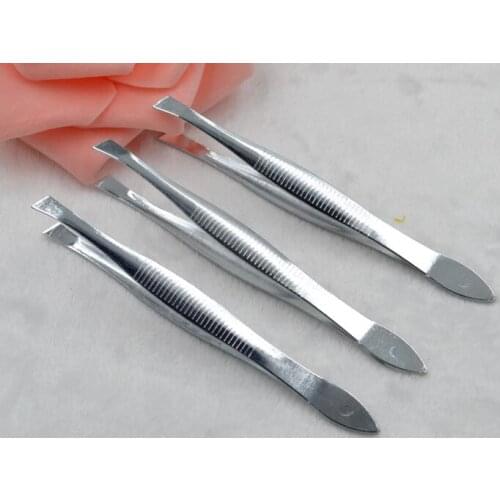 Lady Eyebrow Tweezers Clips Fashion Lady Stainless Steel Shape Tool Eyebrow Clip Tweezer Facial Makeup Tools