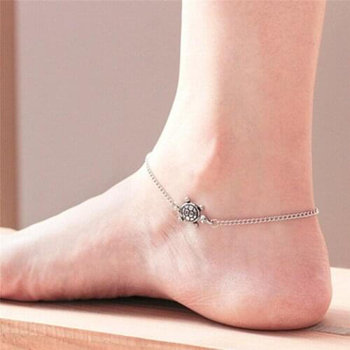 1PC Turtle Simple Chain Anklet Ankle Bracelet Barefoot Sandal Beach Foot Jewelry