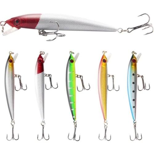 1pcs Floating Minnow Fishing Lure Hard Artificial Crank Baits 3D Eyes 9cm 6.5g Wobblers Treble Hooks Bass Pesca Carp Tackle