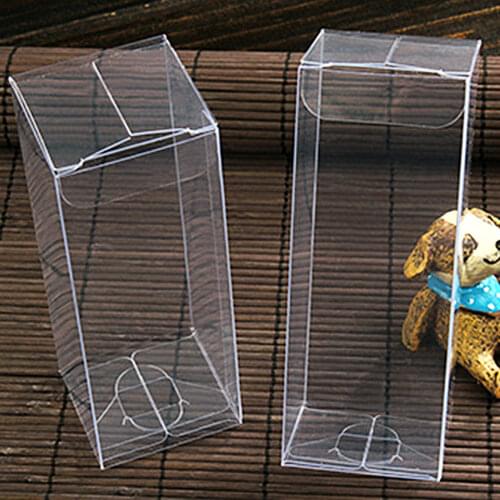 10pcs Transparent Clear Candy Box PVC Storage Box Wedding Favors Return Guests Gift Box Baby Shower Birthday Party Supply