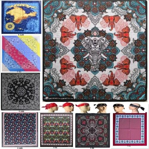 100% Cotton Color Doodle Sweet Love Scarf Punk Hip-hop Headwear Kerchief Bandanas Foulard Neckerchief Square Scarf for Women/Men