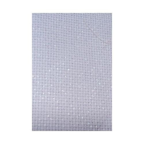 25x25cm Aida cloth 11ct 11st pearl white light pink blue cross stitch fabric canvas DIY needlework embroidery stitching