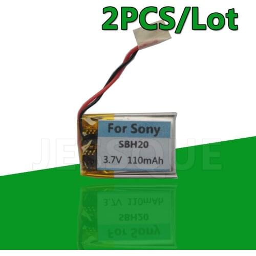 2PCS/Lot 110mAh Battery For Sony SBH20 SBH-20 Bluetooth Headphone Headset Batterie Accumulator AKKU