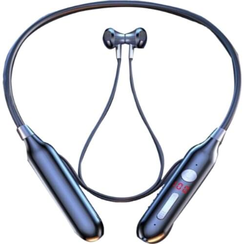 Bluetooth Bass in Ear Wireless Headset Magnetic Neckband Sports Running Earphone Earplug Waterproof Noise Canceling