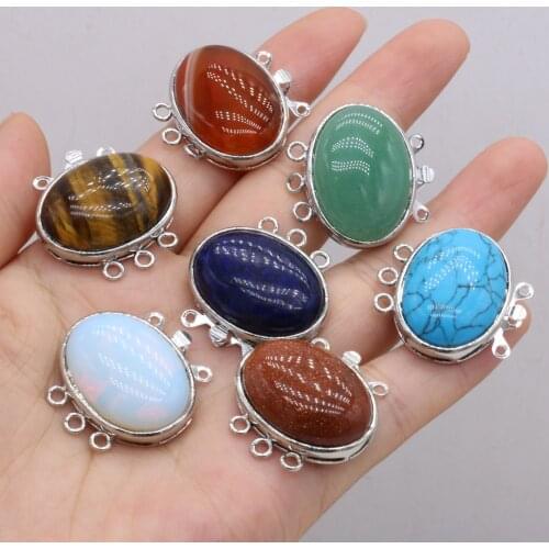 Womens Brooch Natural Stone Brooches Agates/Turquoise/Lapis Lazuli/Green Aventurine For Women Wedding Clothes Jewelry Accessory