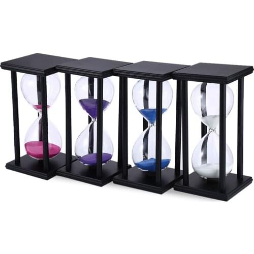 Minutes Hourglass Sand Timer Kitchen School Modern Wooden Hour Glass Sandglass Sand Clock Tea Timers shower timer hourglass