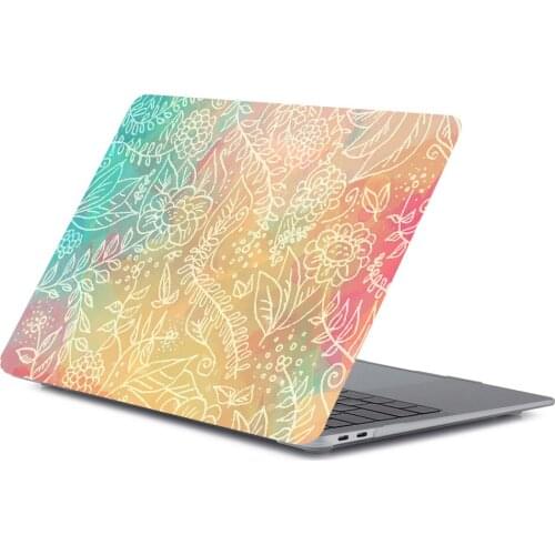 Floral Pattern Laptop Case For MacBook Retina Air 11 12 13.3 New Pro 15.4 16 inch Cover shell