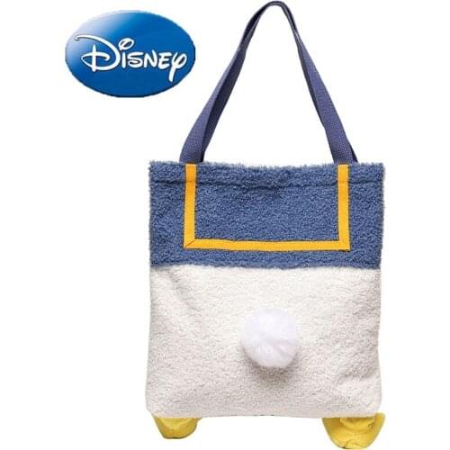 Disney Donald Duck Woman Shoulder Bag Cute Child Travel Bag Large Capacity Childrens Handbag Lady Tote Hobos