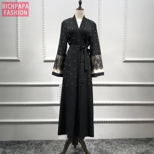 Plus Size Abaya Kimono Long Muslim Dress Kaftan Abayas For Women Cardigan Hijab Dress Robe Dubai Turkish Islamic Clothing