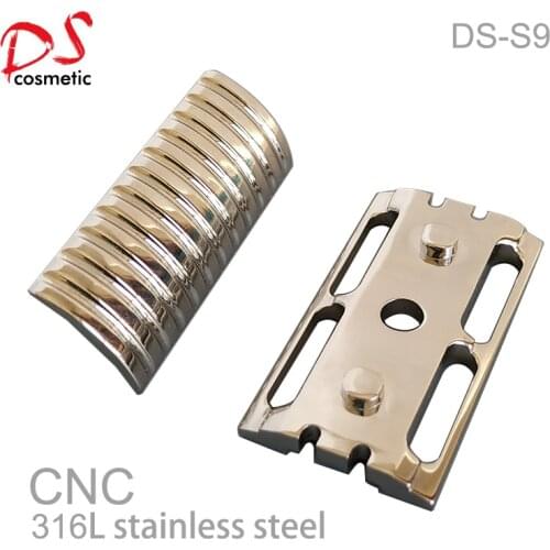 Dscosmetic S9 CNC stainless steel double edge safety razor head