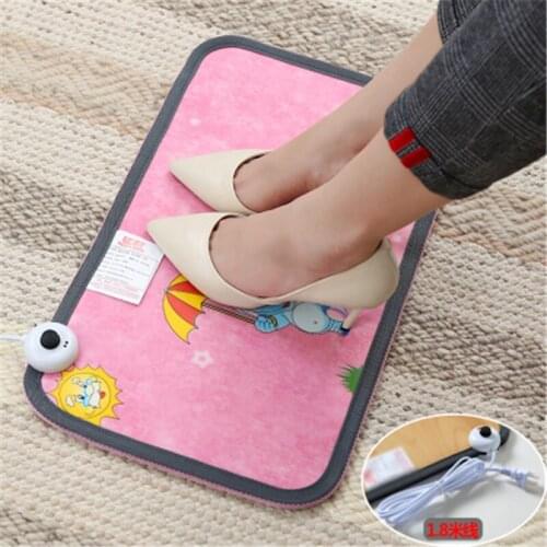 SF-1,Electric Heating Pad 220V Thermal Foot Feet Warmer Heated Floor Carpet Mat Pad Home Office Warm Feet Heating Warmer Pad