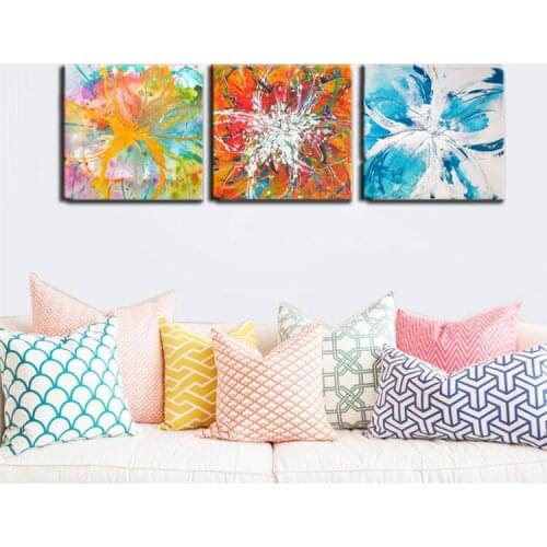 Artist Design New Fresh Colorful Handmade Oil Painting Modern Abstract Oil Painting On Canvas For Kitchen And Living Room Decor