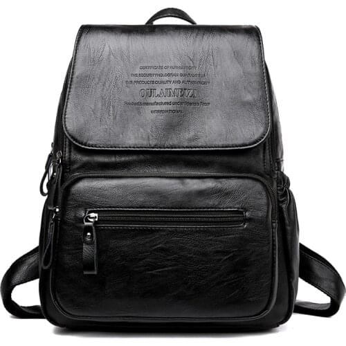 Fashion Women Backpack High Quality PU Leather Backpacks for Teenage Girls Female School Shoulder Bags Bagpack Bookbag mochila