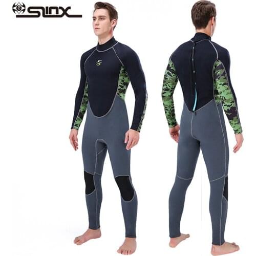 Mens Stretch 2mm Neoprene Wetsuit Back Zip Full Body Diving Suit one Piece for Snorkeling, Scuba Diving Swimming Surfing Spring