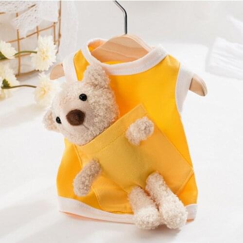 Puppy Clothes New Summer Breathable Thin Puppy Dog Vest Small and Medium-sized Dog Three-dimensional Small Panda Pet Clothes